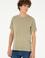 Erkek Regular Fit Bisiklet Yaka Haki Basic Tişört