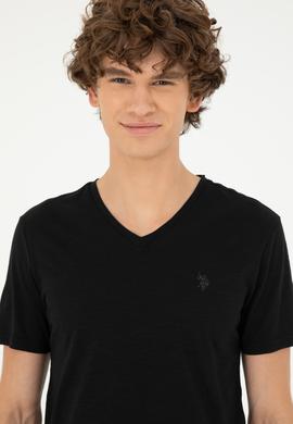 Erkek Siyah Basic Tişört - 50279618023