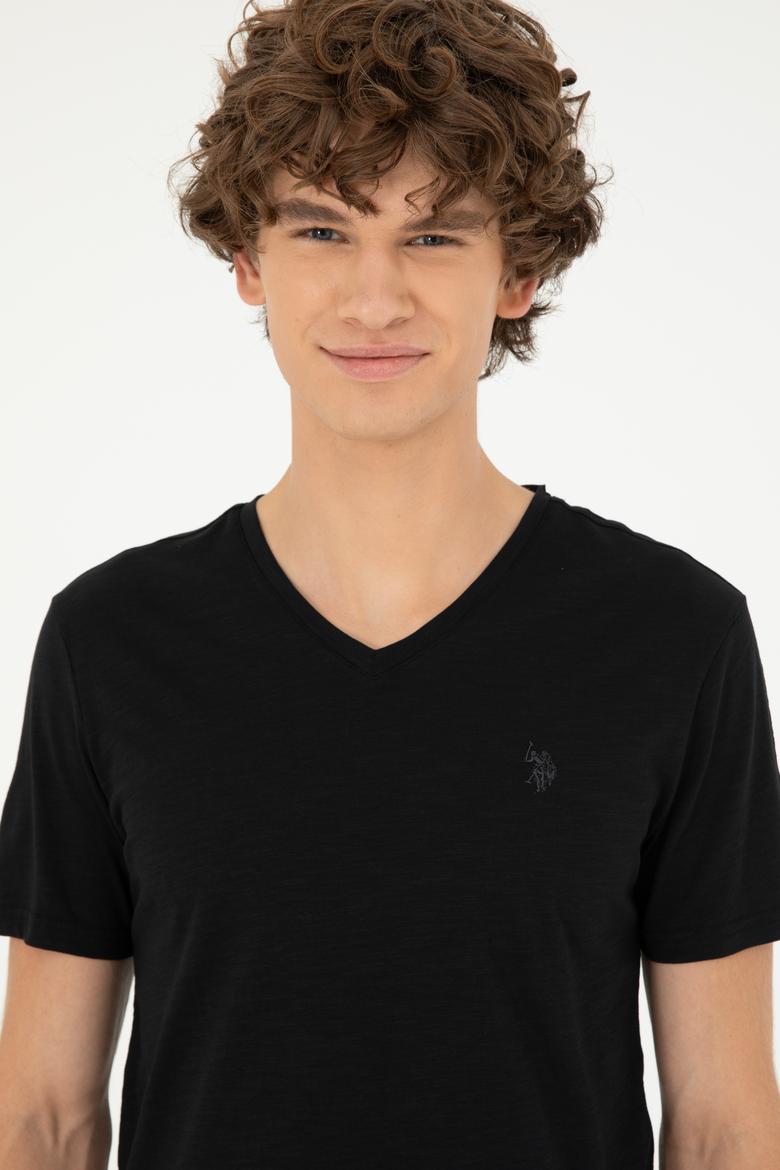 Erkek Siyah Basic Tişört - 50279618023