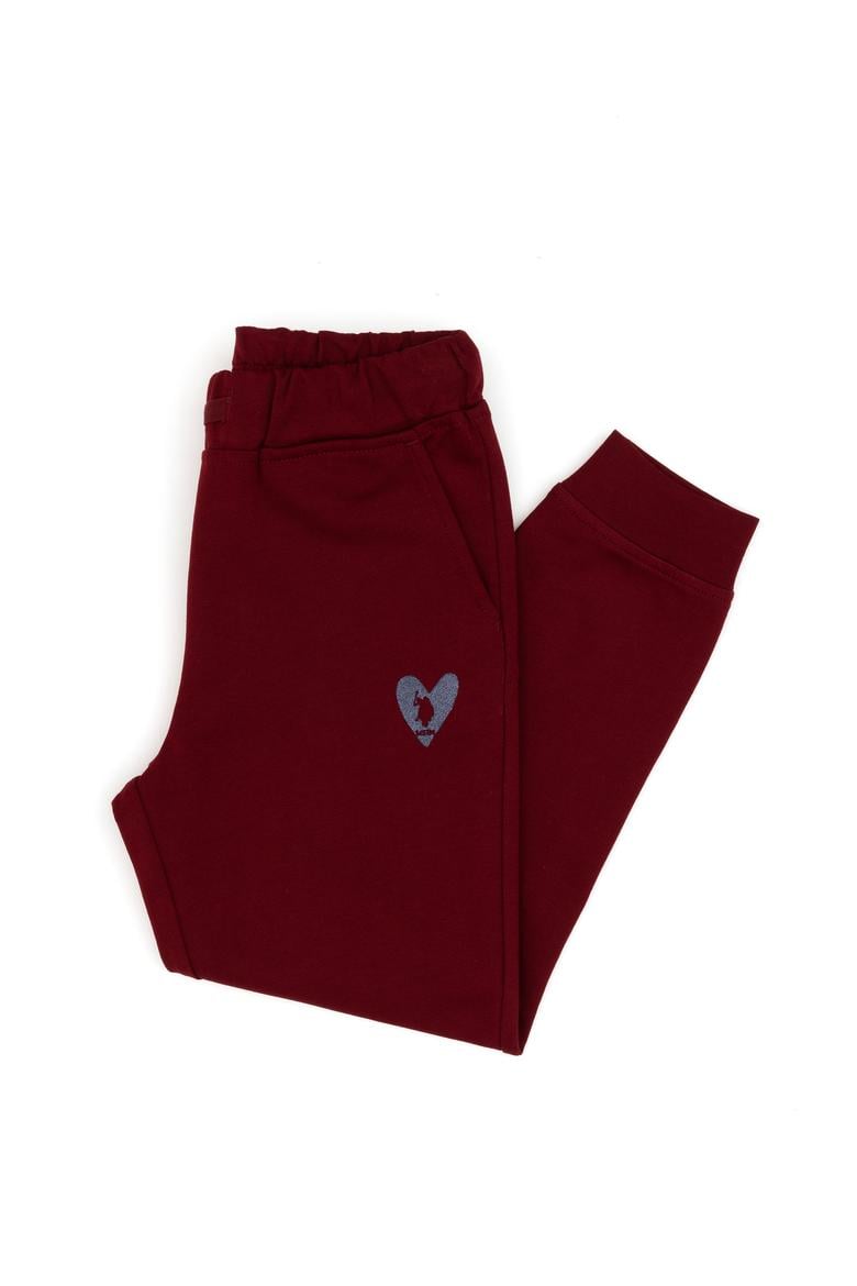 Kız Çocuk Bordo Eşofman Altı - 50296289065