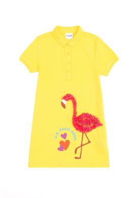 Kız Çocuk Sarı Örme Elbise - 50283331001