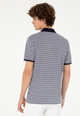 Erkek Regular Fit Polo Yaka Lacivert Tişört - 50281928006