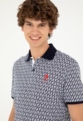 Erkek Regular Fit Polo Yaka Lacivert Tişört - 50281928006