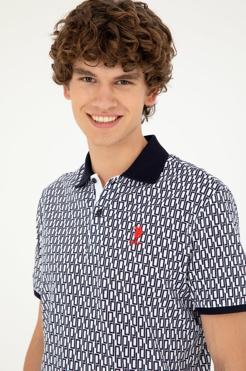 Erkek Regular Fit Polo Yaka Lacivert Tişört