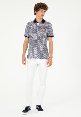 Erkek Regular Fit Polo Yaka Lacivert Tişört - 50281928006