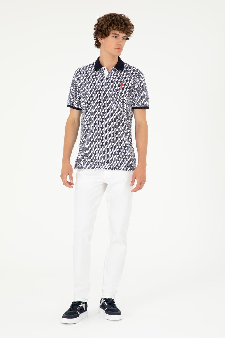 Erkek Regular Fit Polo Yaka Lacivert Tişört - 50281928006