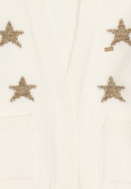 Kız Çocuk Krem V Yaka Triko Hırka - 50293107015