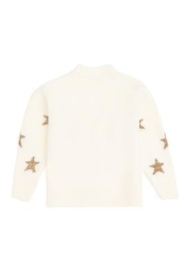 Kız Çocuk Krem V Yaka Triko Hırka - 50293107015