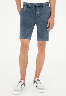 Erkek Mavi Jean Şort - 50288971007