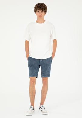 Erkek Mavi Jean Şort - 50288971007