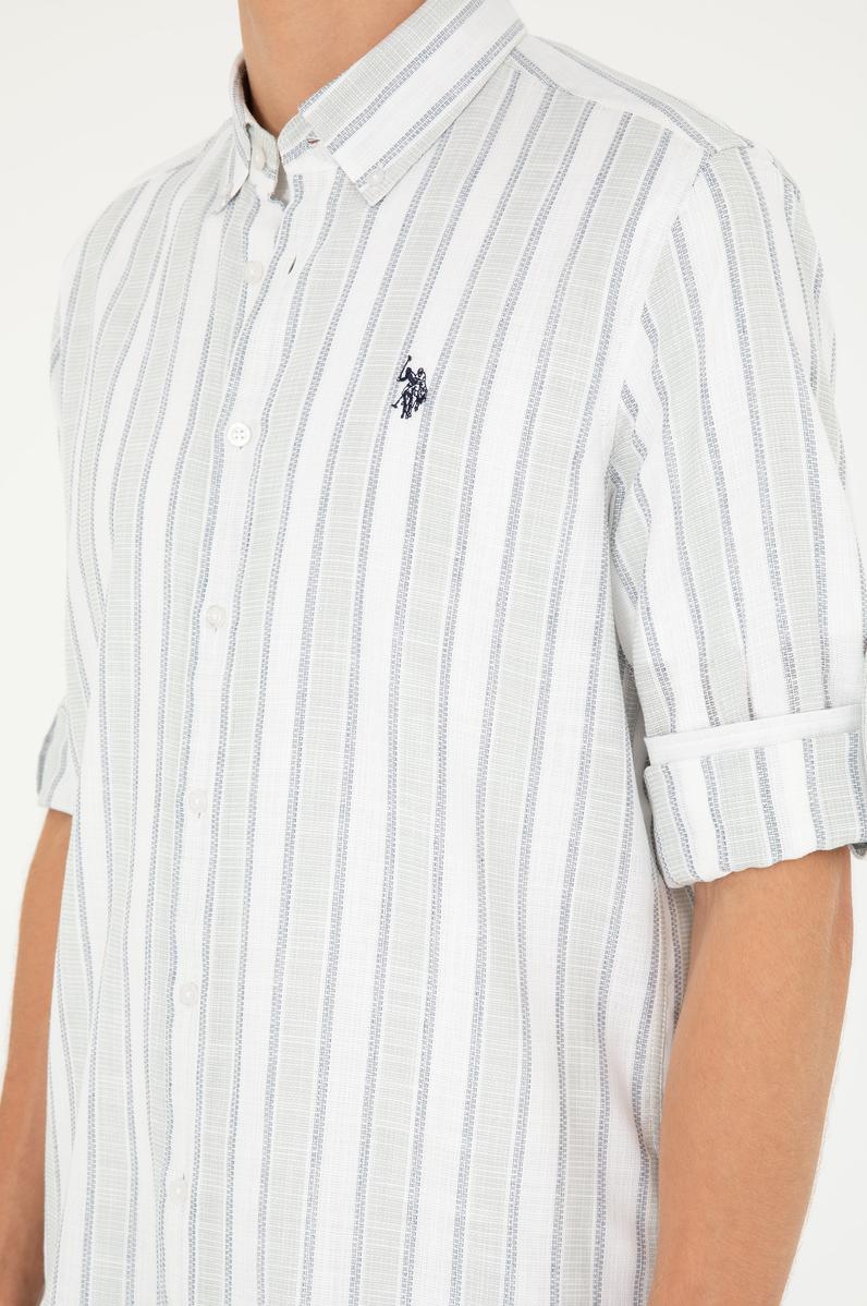 Erkek Beyaz Uzun Kollu Gömlek