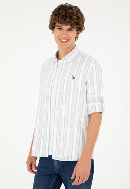 Erkek Beyaz Uzun Kollu Gömlek - 50288859001