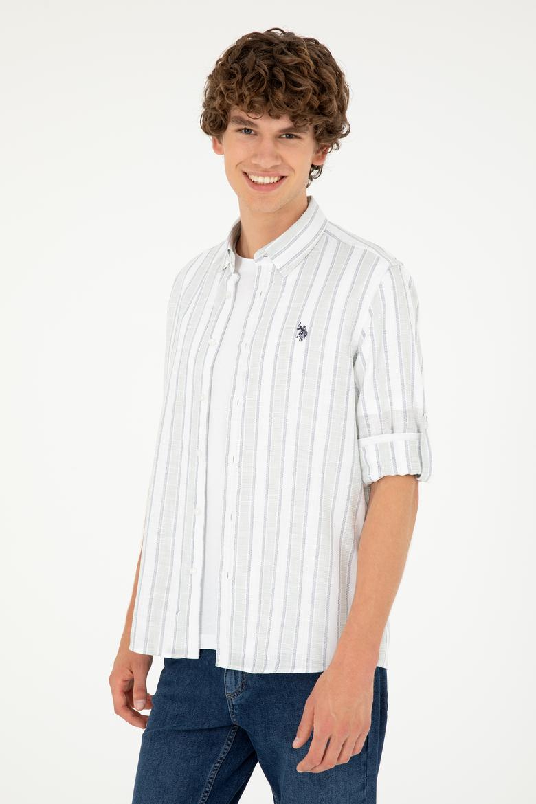 Erkek Beyaz Uzun Kollu Gömlek - 50288859001