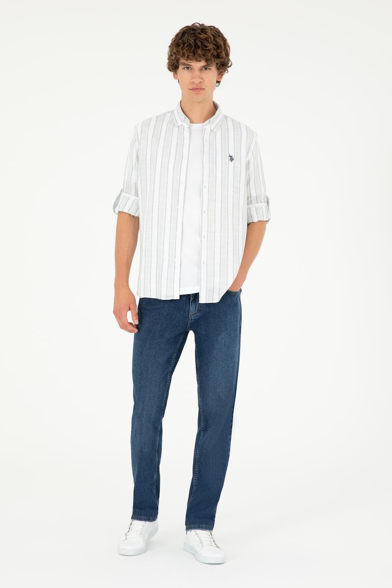 Erkek Beyaz Uzun Kollu Gömlek - 50288859001