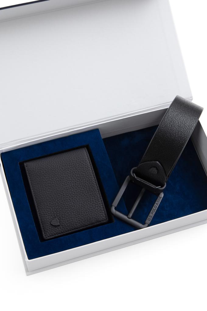 Erkek Siyah Cüzdan Kemer Set