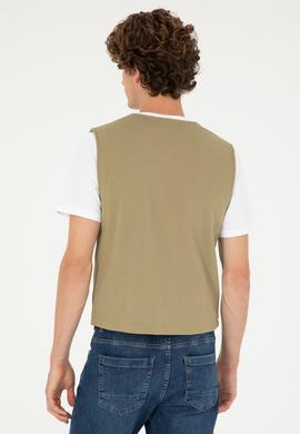 Erkek Haki Örme Yelek - 50281478027