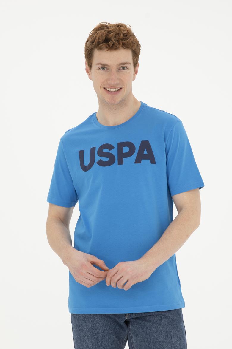 Erkek Regular Fit Bisiklet Yaka Saks Basic Tişört - 50279620129