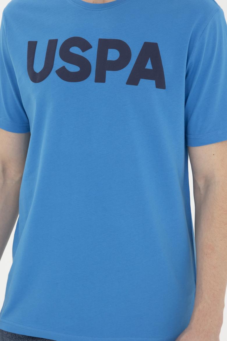 Erkek Regular Fit Bisiklet Yaka Saks Basic Tişört - 50279620129