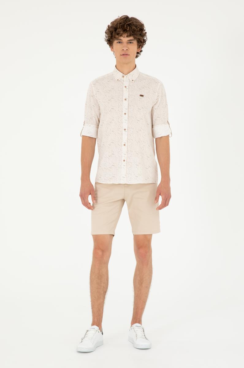 Erkek Taş Dokuma Şort