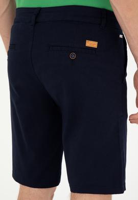 Erkek Lacivert Dokuma Şort - 50283927018