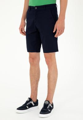 Erkek Lacivert Dokuma Şort - 50283927018