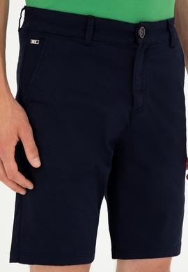 Erkek Lacivert Dokuma Şort - 50283927018