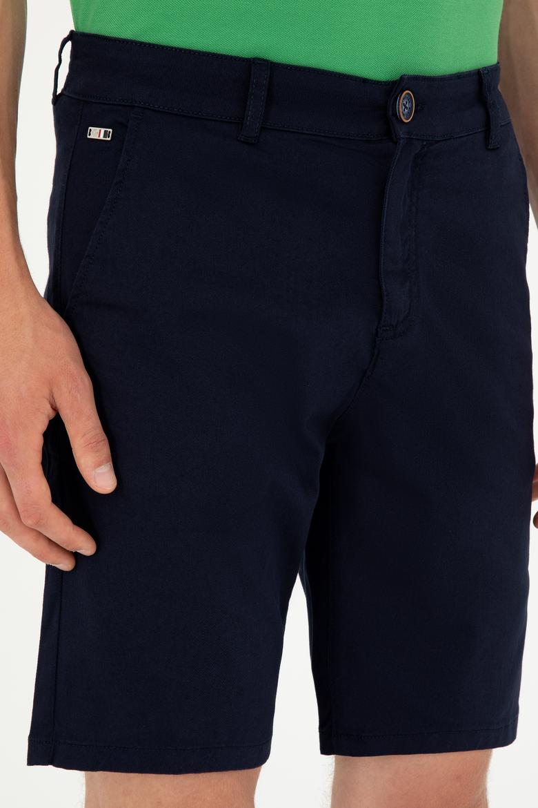 Erkek Lacivert Dokuma Şort - 50283927018