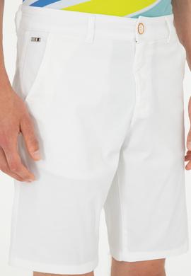 Erkek Beyaz Dokuma Şort - 50283927009