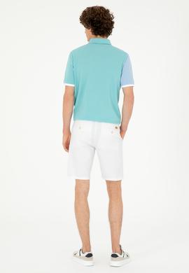 Erkek Beyaz Dokuma Şort - 50283927009