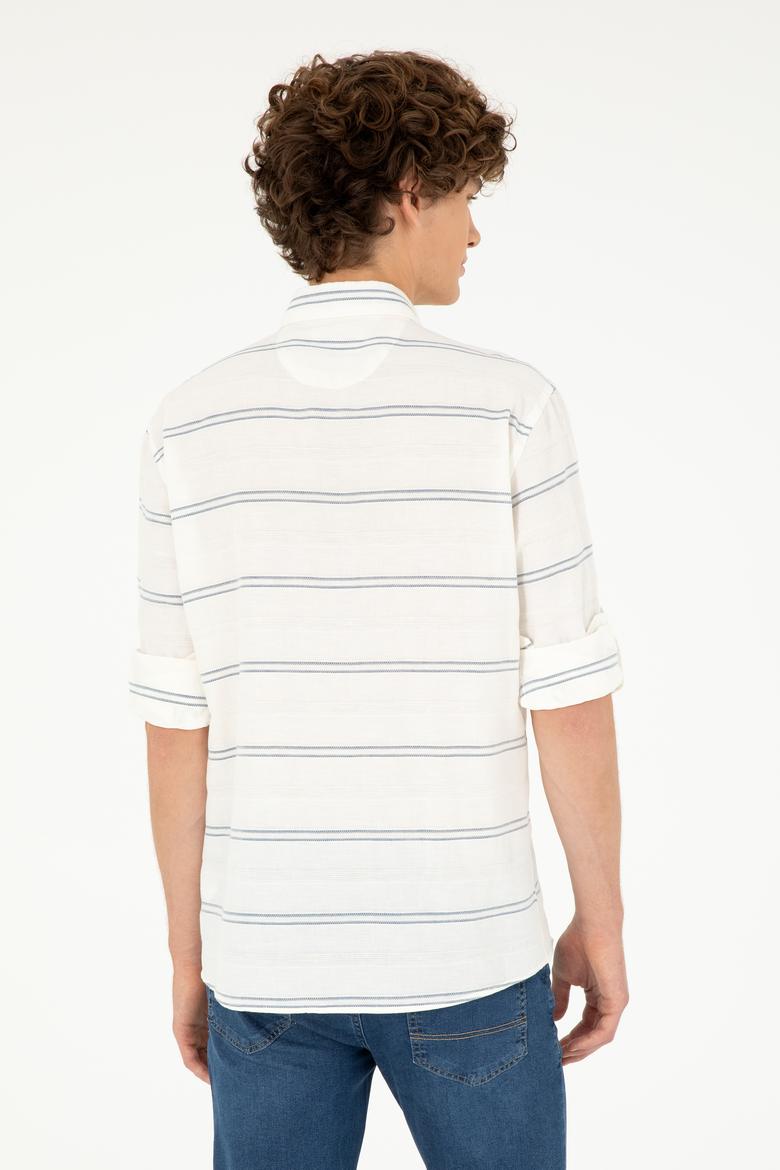 Erkek Lacivert Uzun Kollu Gömlek - 50282822011