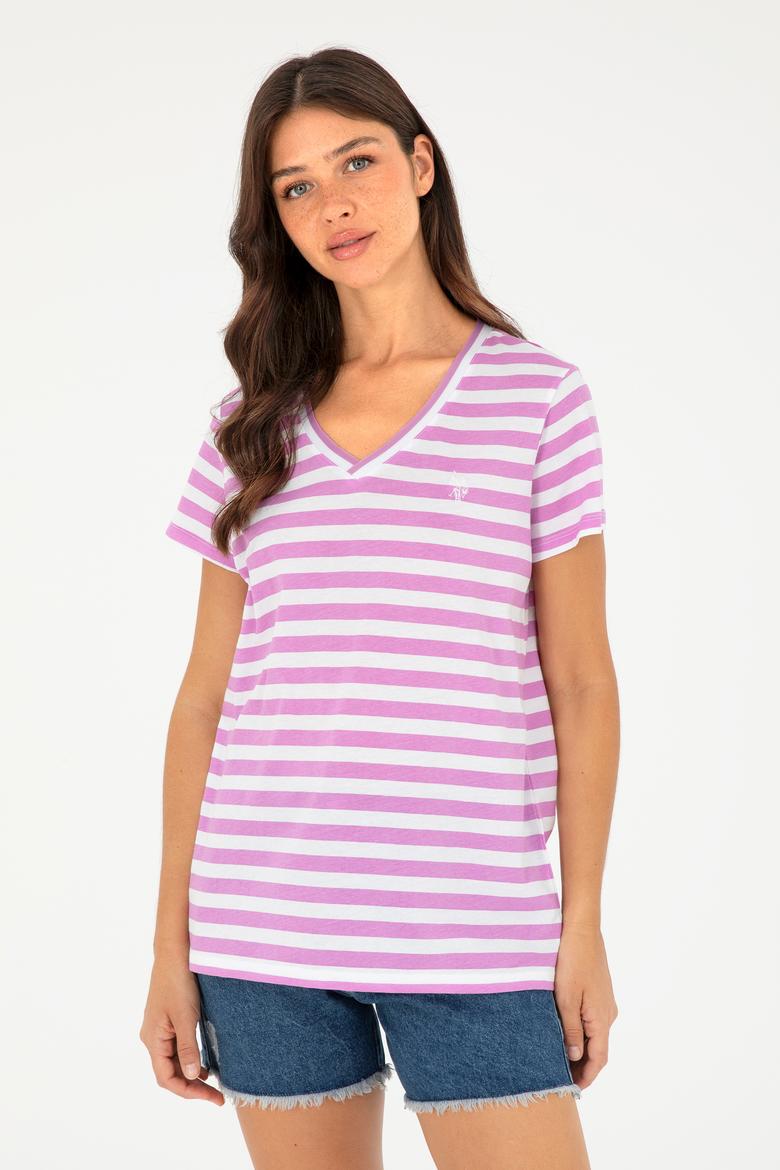 Kadın Menekşe Tişört