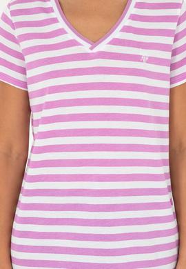 Kadın Menekşe Tişört - 50296151019