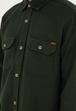 Erkek Haki Uzun Kollu Gömlek - 50272648010