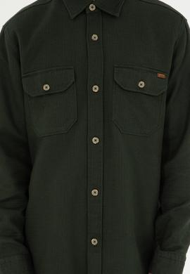 Erkek Haki Uzun Kollu Gömlek - 50272648010