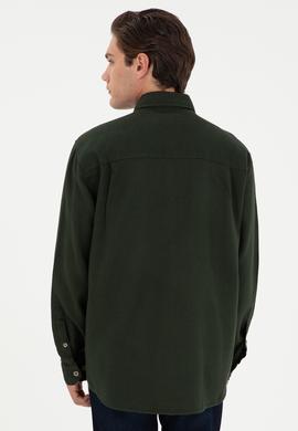 Erkek Haki Uzun Kollu Gömlek - 50272648010
