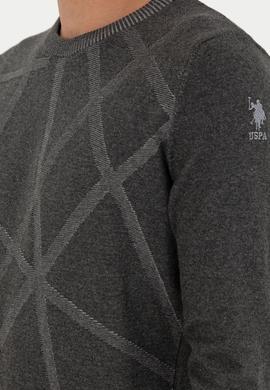 Erkek Antrasit Melanj Kazak - 50292869033