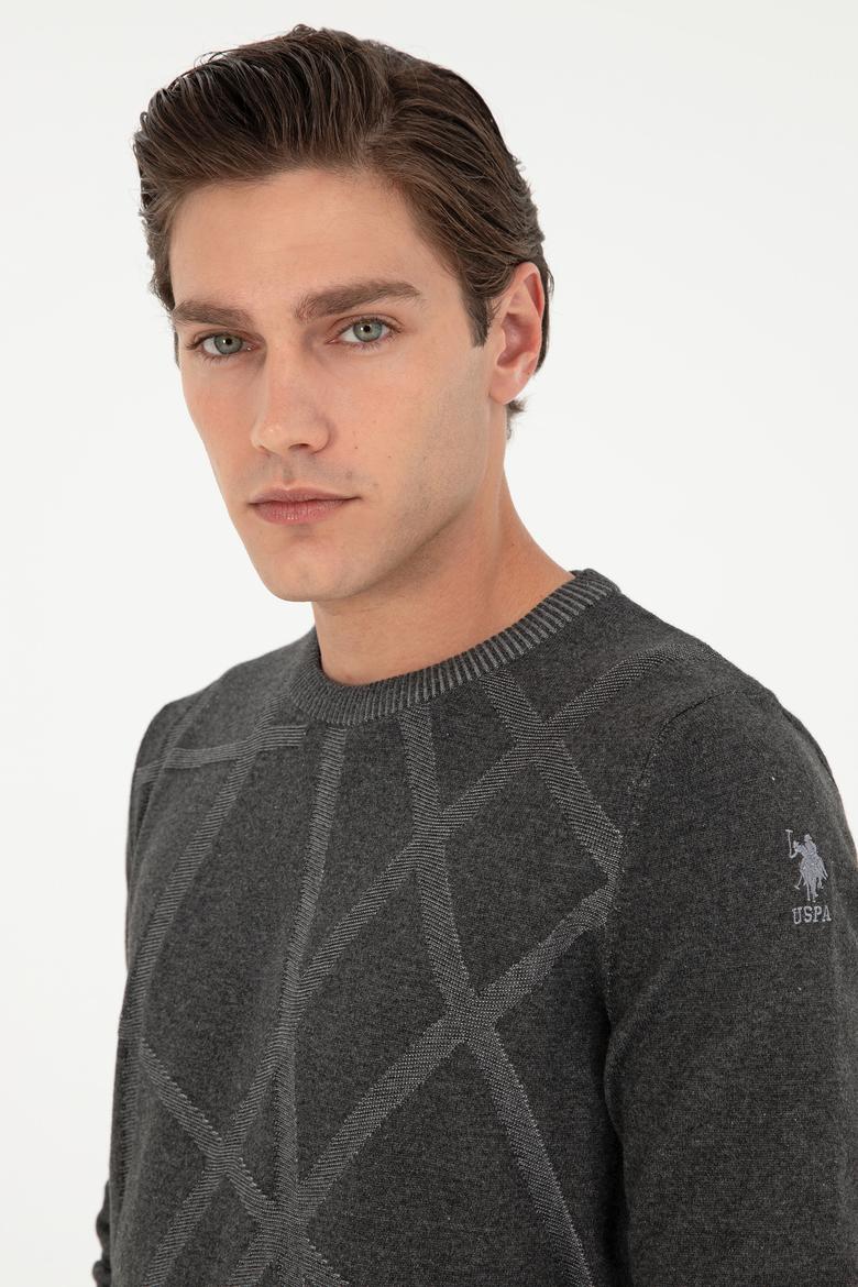 Erkek Antrasit Melanj Kazak - 50292869033