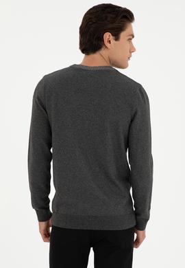 Erkek Antrasit Melanj Kazak - 50292869033