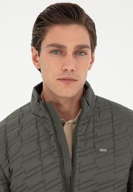 Erkek Koyu Yeşil Mont - 50290790039