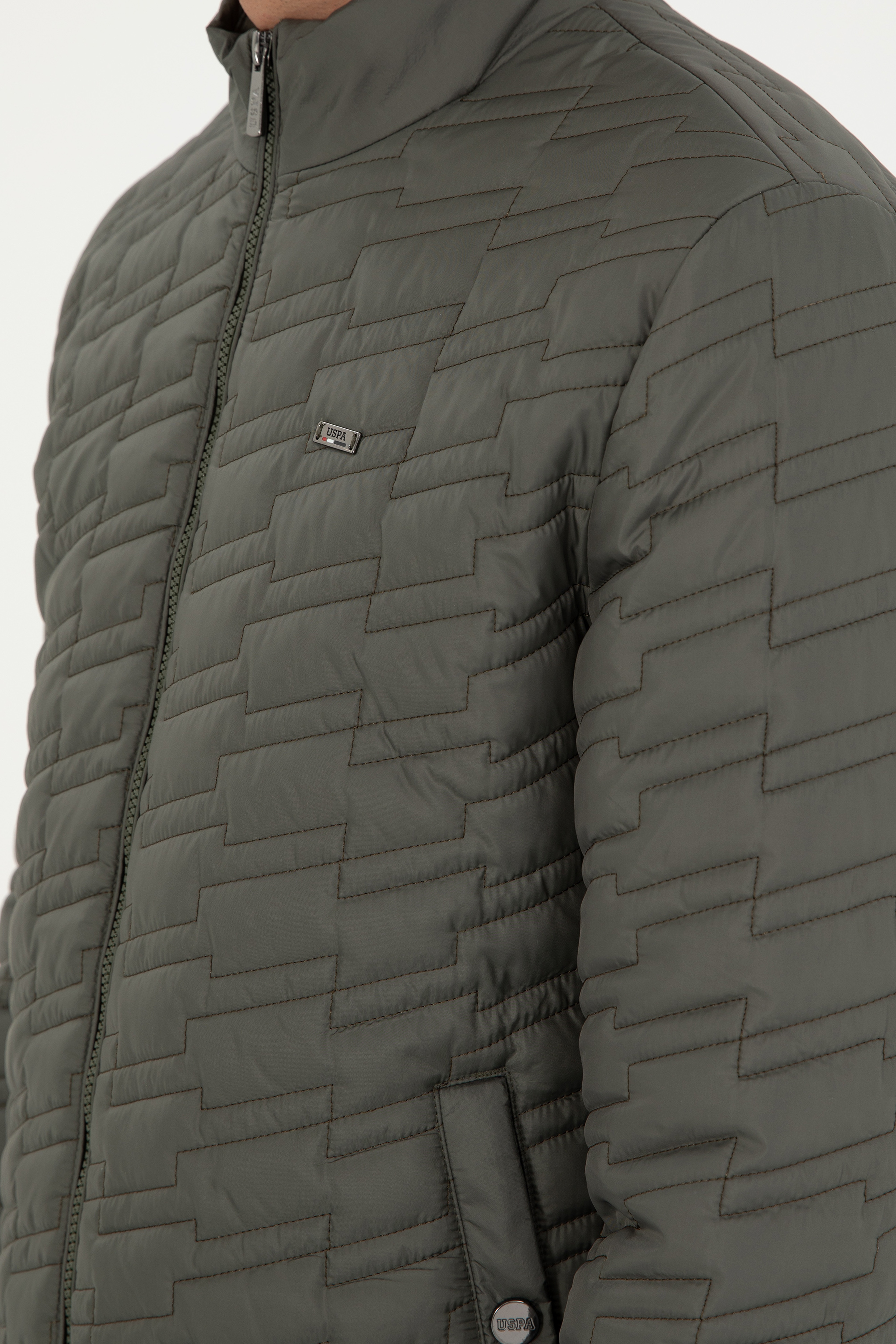 Erkek Koyu Yeşil Mont - Image 7