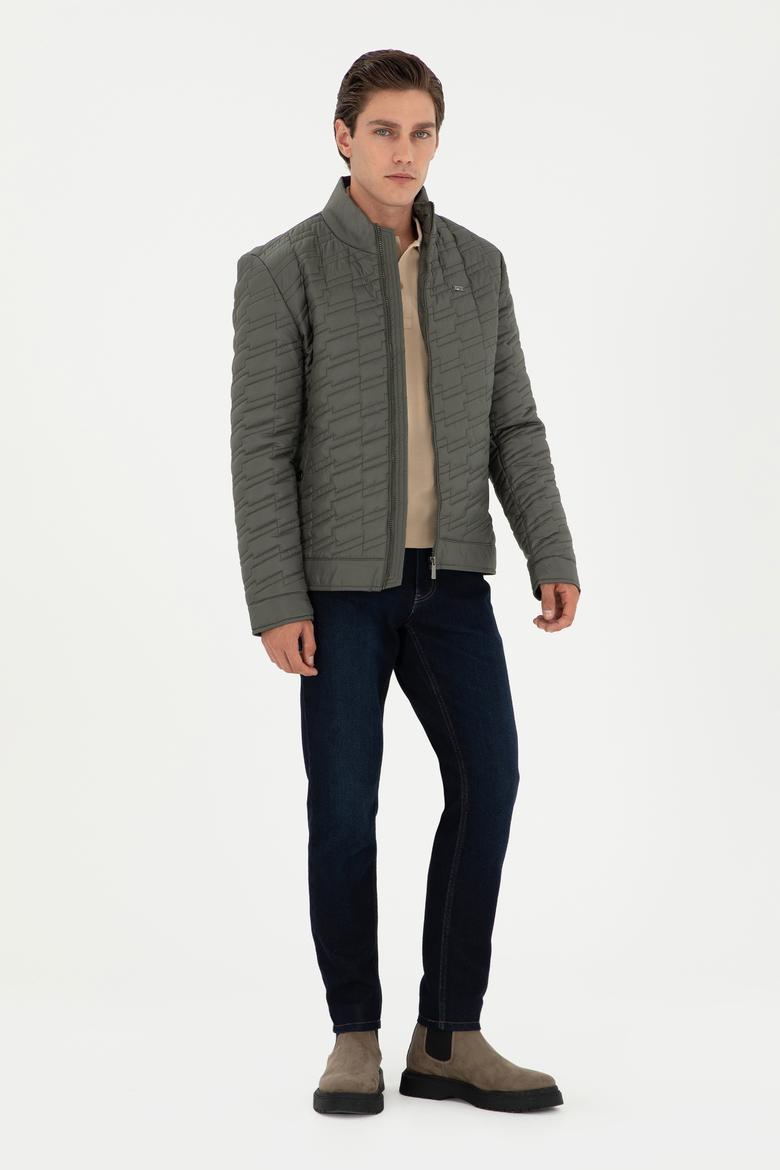 Erkek Koyu Yeşil Mont - 50290790039