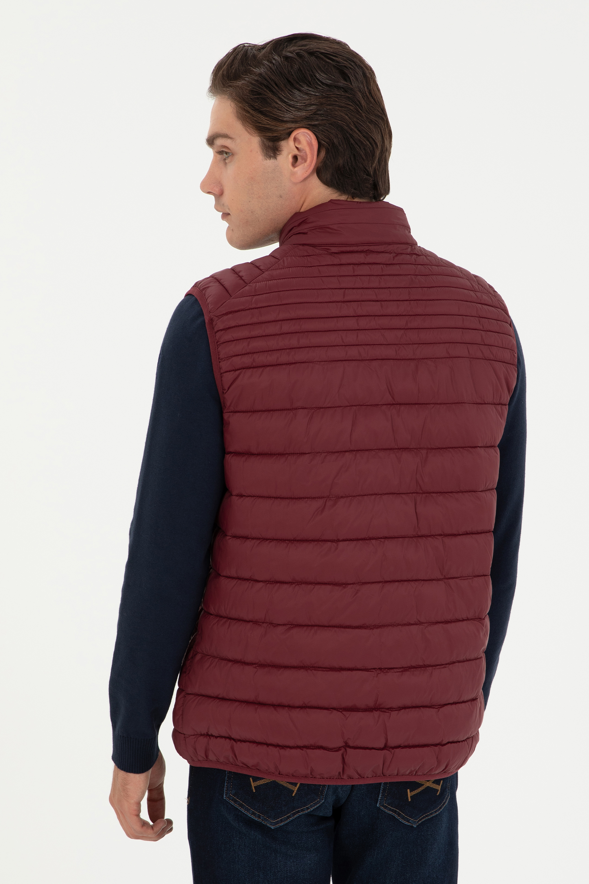 Erkek Bordo Yelek - Image 5