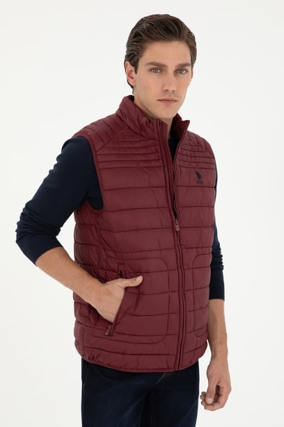 Erkek Bordo Yelek