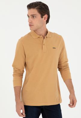Erkek Camel Basic Sweatshirt - 50295169023