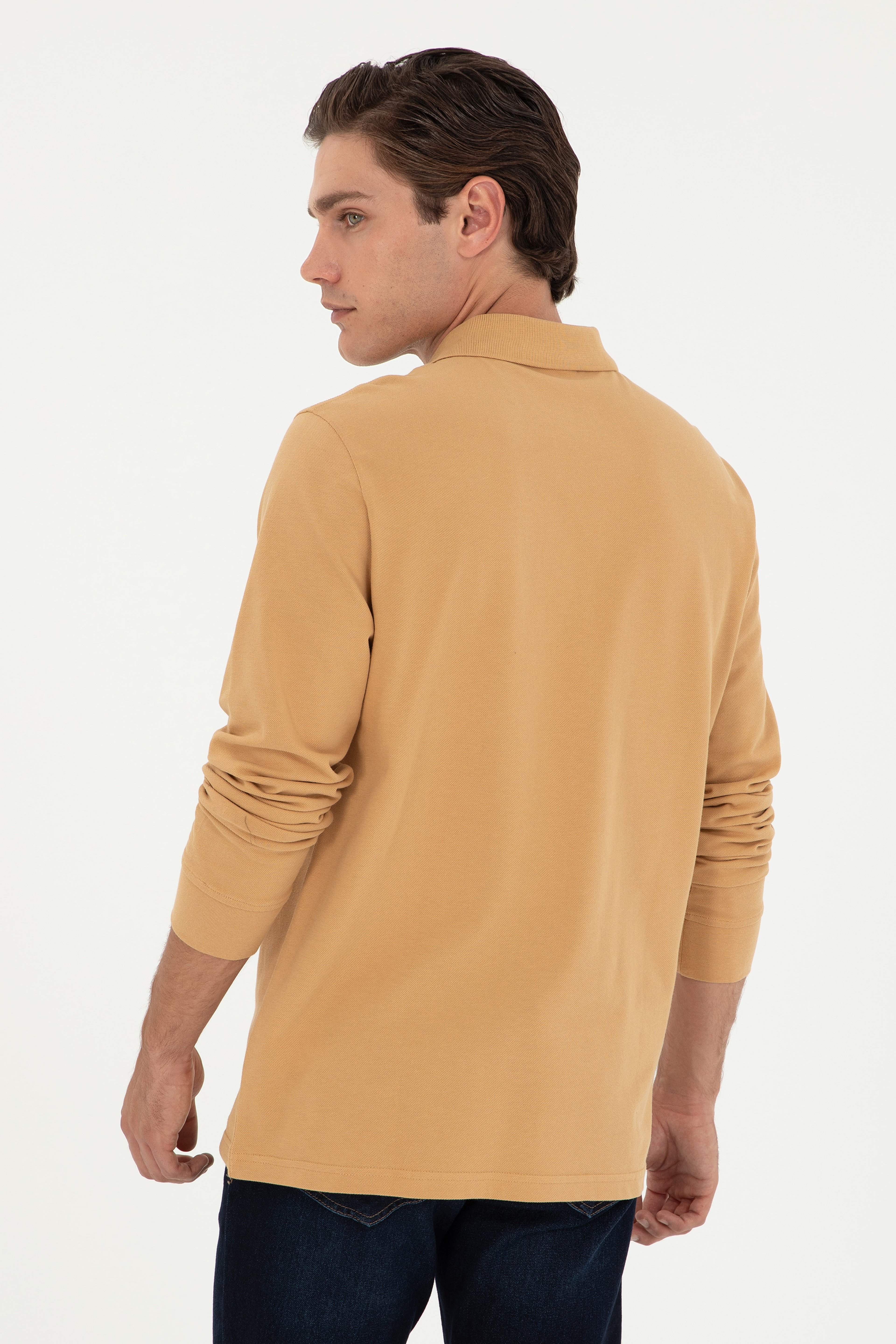 Erkek Camel Basic Sweatshirt
