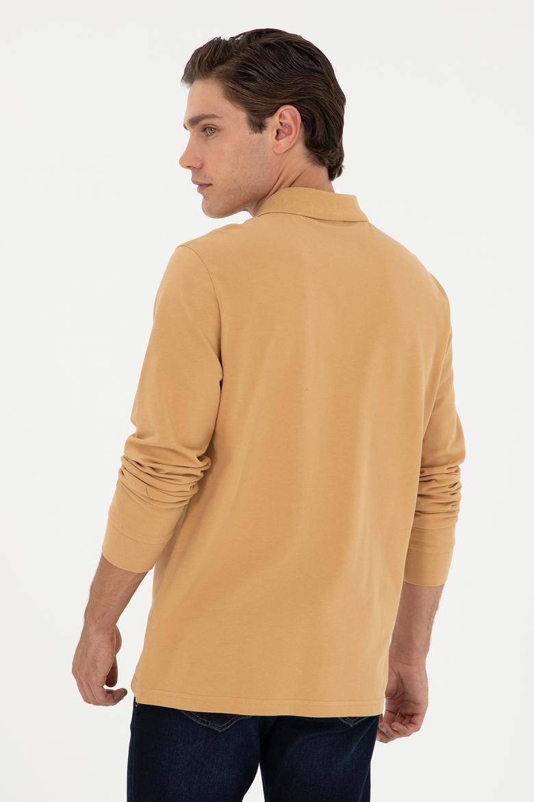 Erkek Camel Basic Sweatshirt - 50295169023