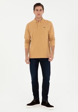 Erkek Camel Basic Sweatshirt - 50295169023