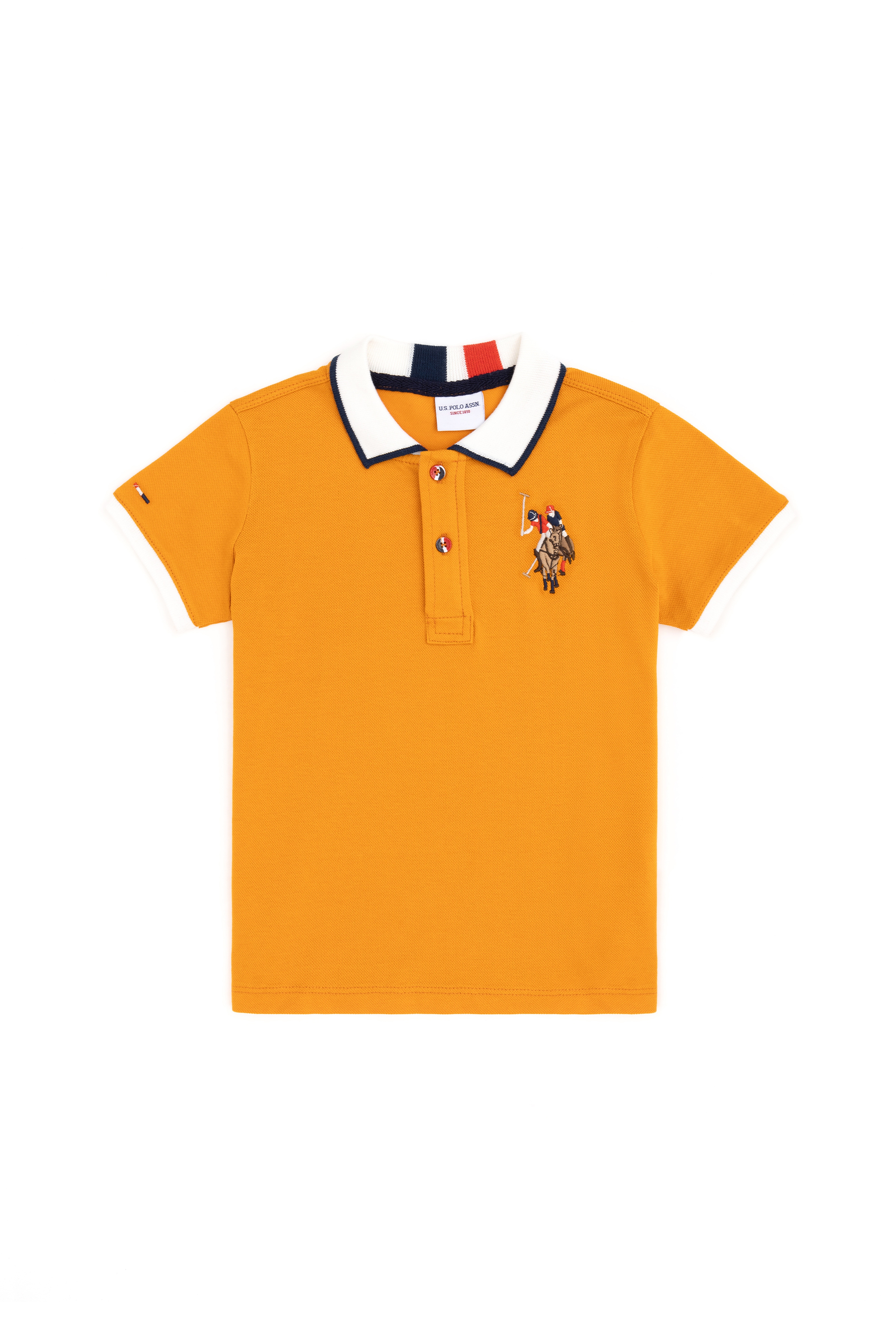 Erkek Çocuk Kiremit Basic Polo Yaka Tişört - Image 1