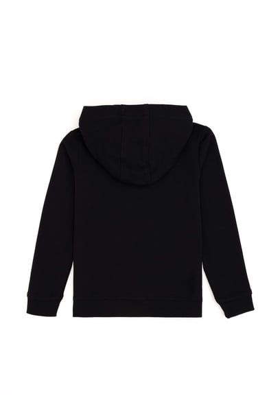 Erkek Çocuk Siyah Kapüşonlu Sweatshirt