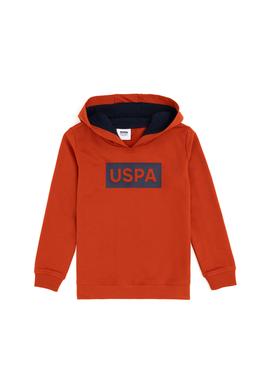 Erkek Çocuk Kiremit Kapüşonlu Sweatshirt - 50289125050